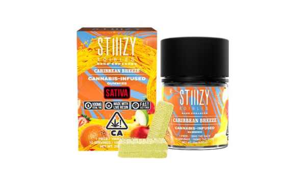 STIIIZY Live Resin Gummies - 100MG Caribbean Breeze