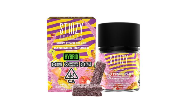 STIIIZY Live Resin Gummies - 100MG Fruit Punch Splash